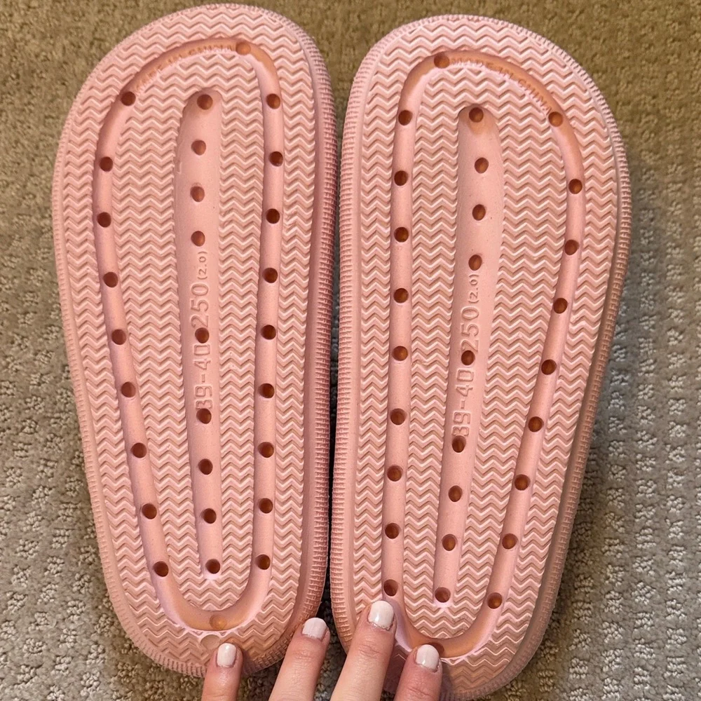 Bronx Soft Pink Slides